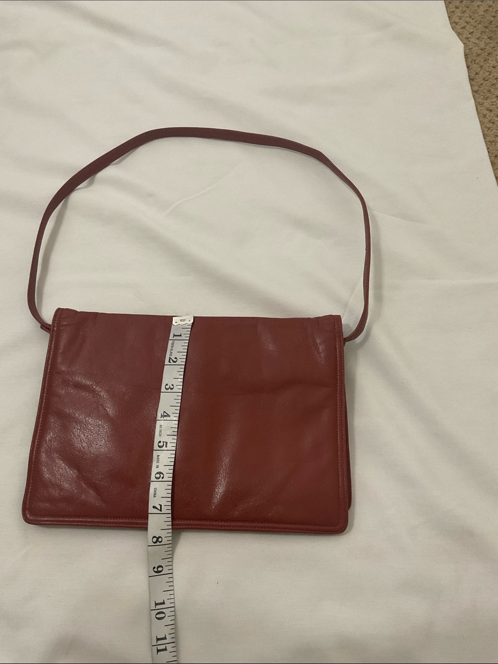 Jay Hebert NY Classic Brown, vintage Leather Shoulder Bag - Picture 4 of 6